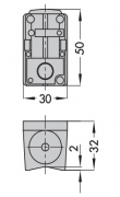 Zakr.pomiarowy 20...+120 stC Czujnik temperatury PT 1000 typ 5267-2