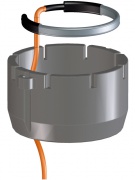  HL Hutterer & Lechner Zestaw grzewczy kompletny zawierający kabel grzewczy i obudowę termoizolacyjną do wpustu tarasowego HL3100T