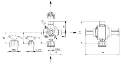 Zawór wielofunkcyjny MFV-G5/8-10 PVC/TU2